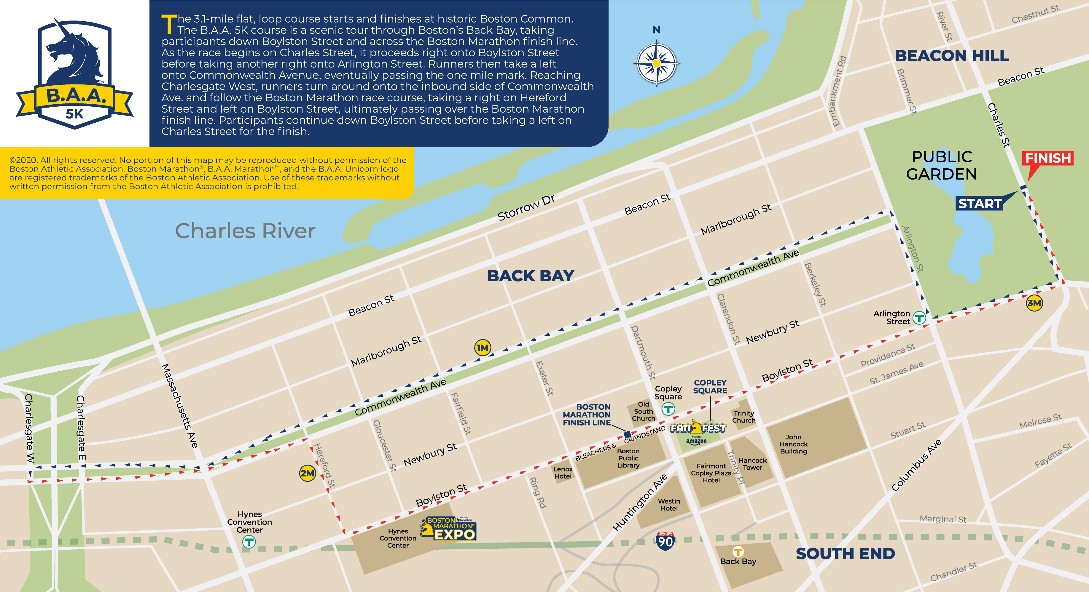 Boston Marathon Finish Line Map Map Of Wake