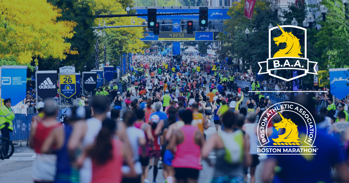 BOSTON, MA - APRIL 17: Sara Hall of the United States approaches the finish  line of the 127th Boston Marathon on April 17, 2023 on Boylston Street in  Boston, MA. (Photo by