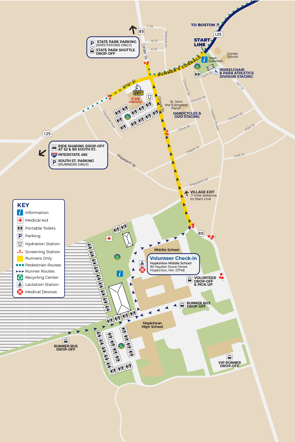 Start Area Map