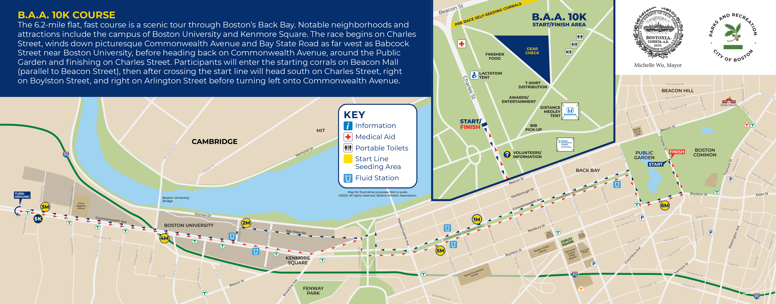 B.A.A. 10K Course Map