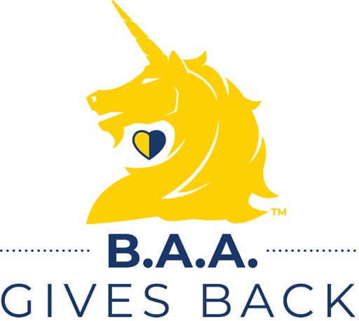 B.A.A. Gives Back logo