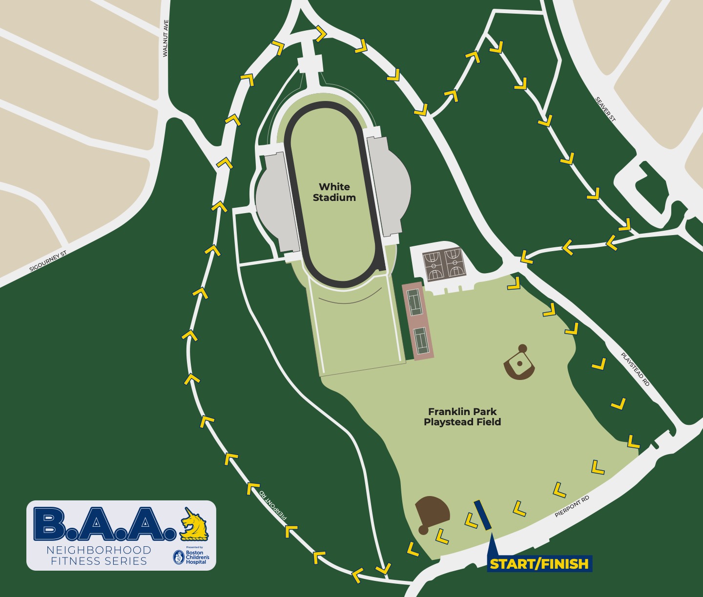 Course Map - Franklin Park