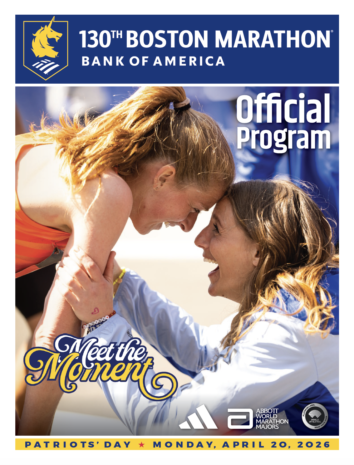 2026 Boston Marathon Official Program Cover