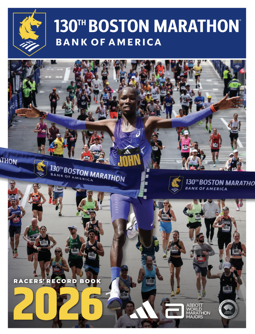 2026 Boston Marathon Racers' Record Book Cover